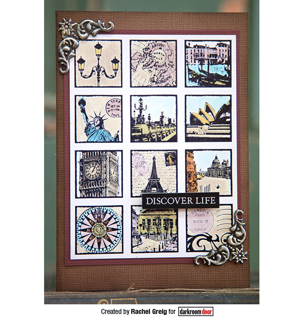 Travel Inchies - Darkroom Door Rubber Stamp Set