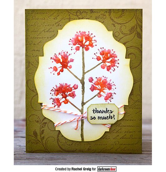 Bold Blossoms - Darkroom Door Rubber Stamp Set