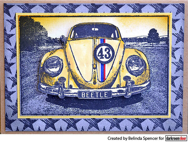 VW Beetle - Darkroom Door Photo Rubber Stamp