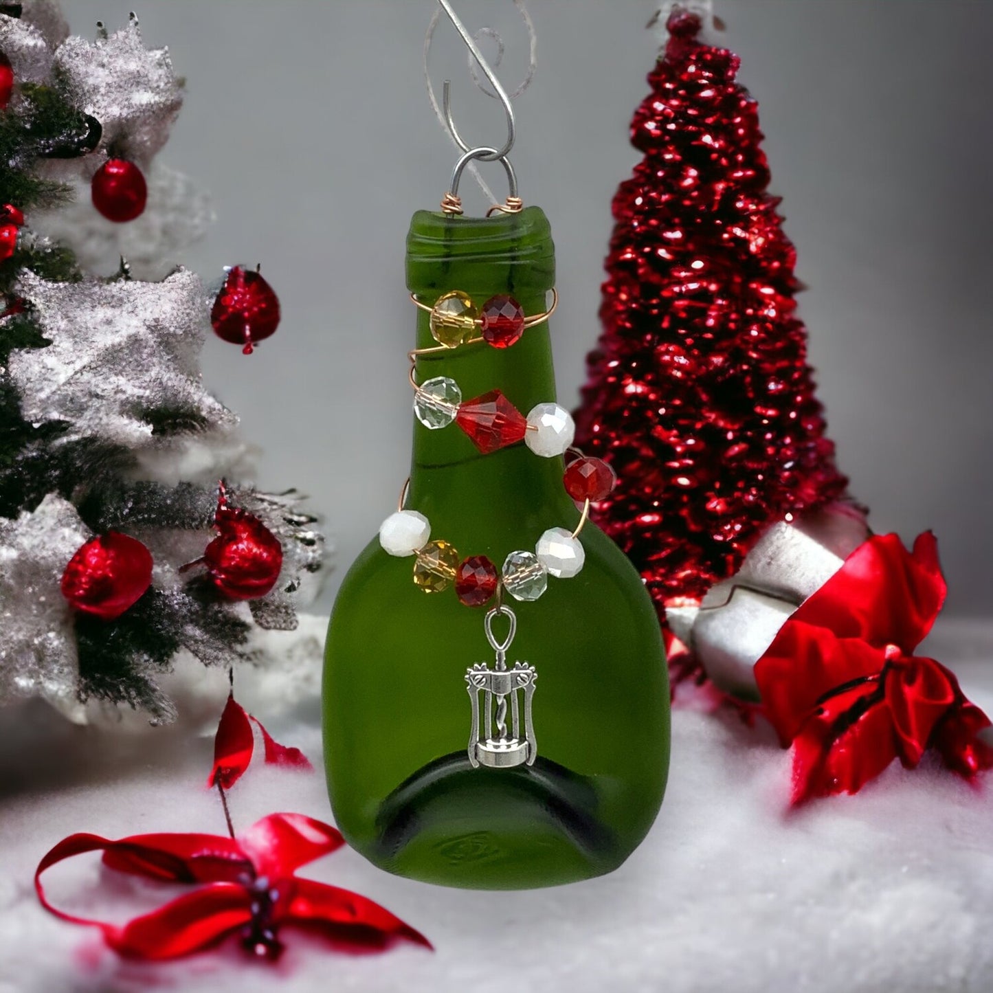 Wine Bottle Flattened Mini Glass Bottles ready for Upcycle Crafts