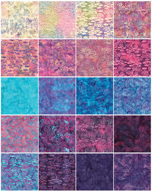 Lily Pad Lane 10" Stack Layer Cake Pre-Cut Fabric by Island Batik