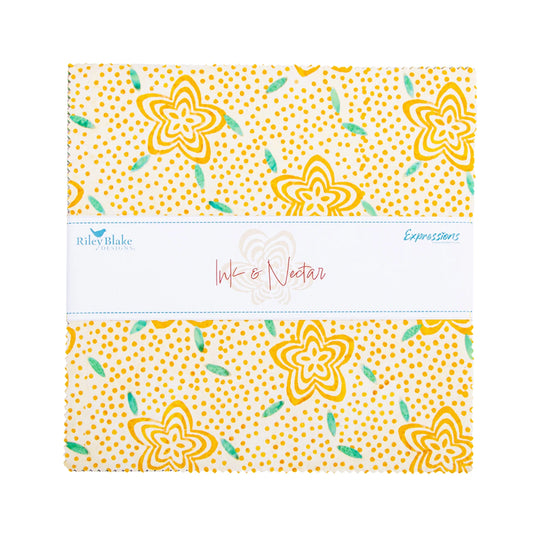 Ink & Nectar 10" Stack Layer Cake Pre-Cut Fabric by Riley Blake