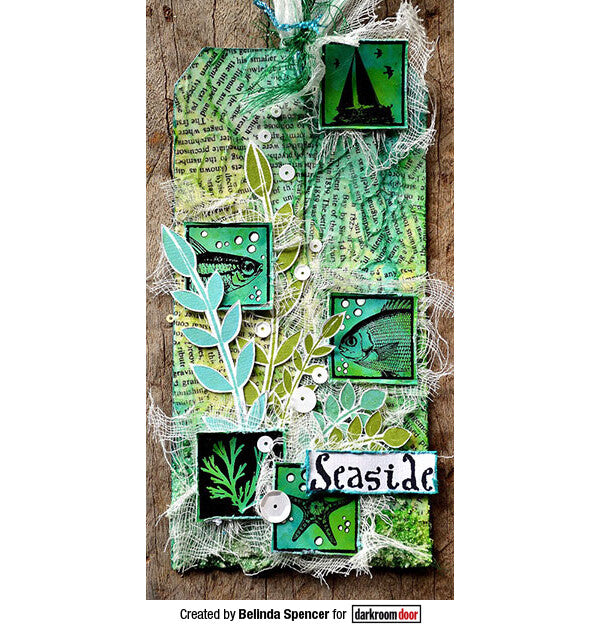 Seaside Inchies - Darkroom Door Rubber Stamp Set