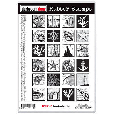 Seaside Inchies - Darkroom Door Rubber Stamp Set