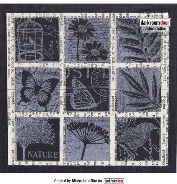 Garden Inchies - Darkroom Door Rubber Stamp Set