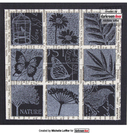 Garden Inchies - Darkroom Door Rubber Stamp Set