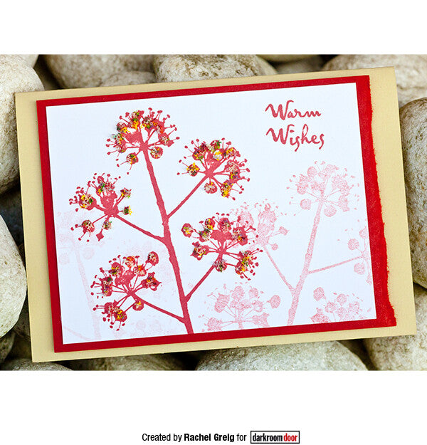 Bold Blossoms - Darkroom Door Rubber Stamp Set