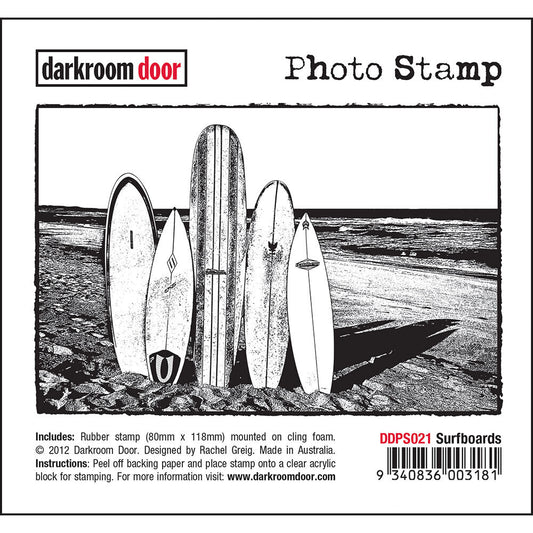 Surfboards - Darkroom Door Photo Rubber Stamp