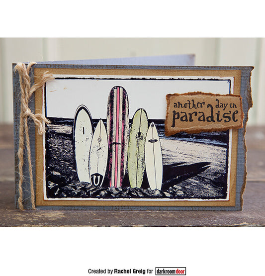 Surfboards - Darkroom Door Photo Rubber Stamp