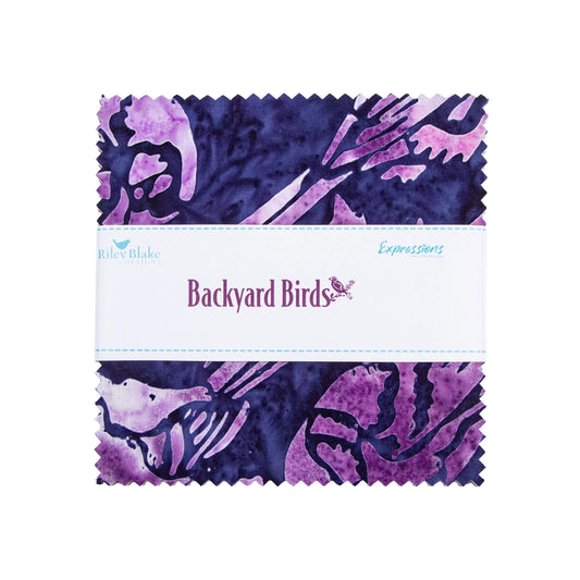Backyard Birds 5" Stack Charm Pack Pre-Cut Fabric by Riley Blake Designs
