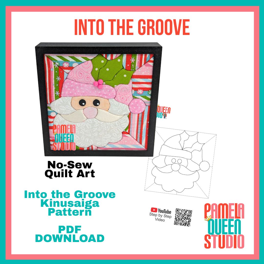 Santa Face Into the Groove Kinusaiga Pattern