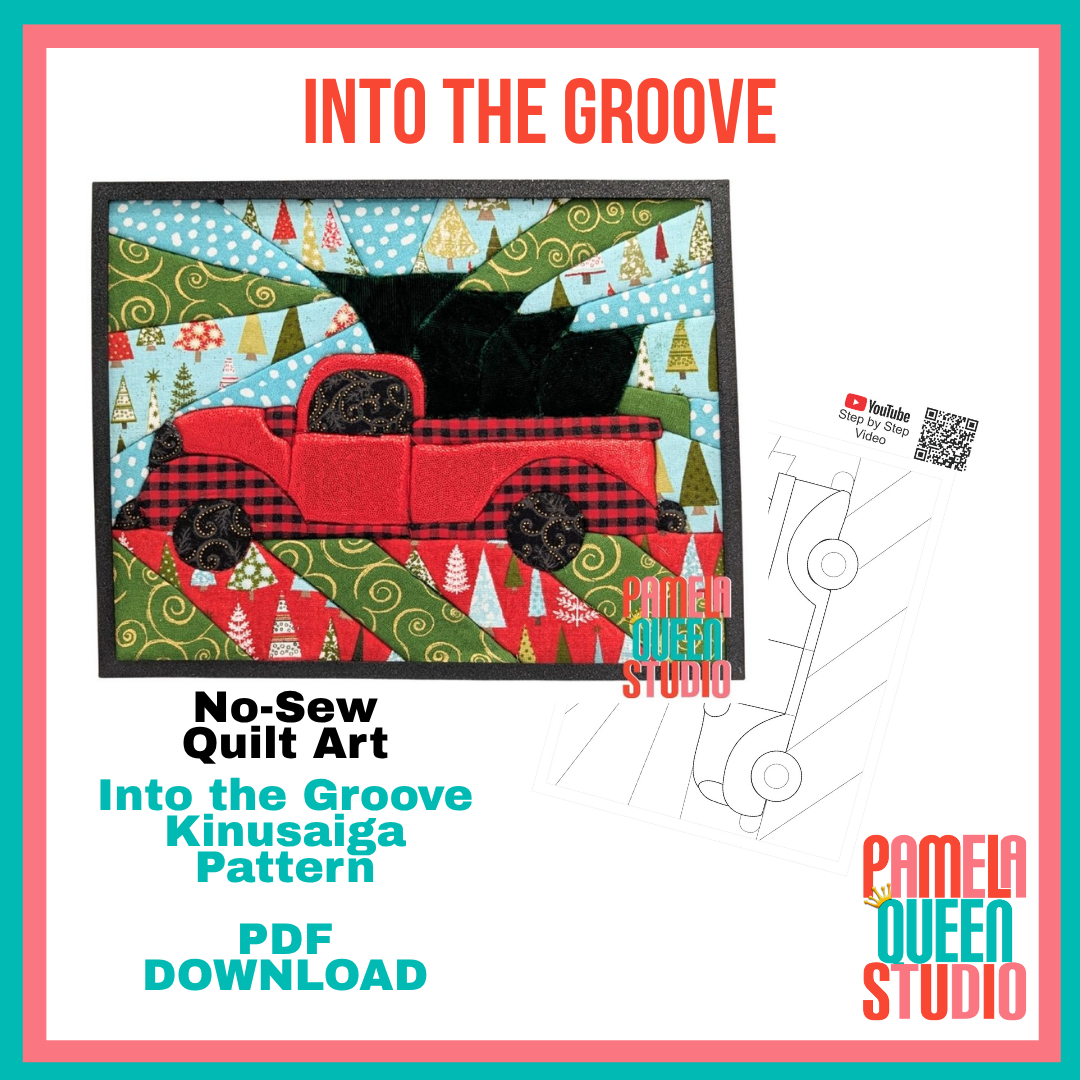 Holiday Truck with Tree Into the Groove Kinusaiga 9x7 Rectangle