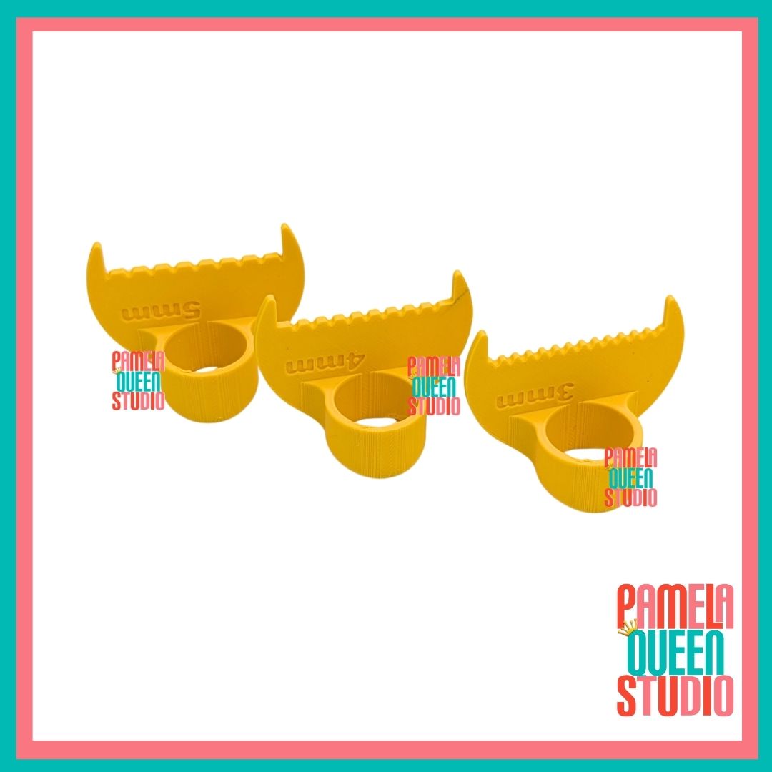 Hand Stitching Spacer Templates – 3mm 4mm 5mm Thumb Guides
