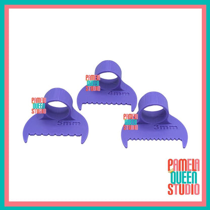 Hand Stitching Spacer Templates – 3mm 4mm 5mm Thumb Guides