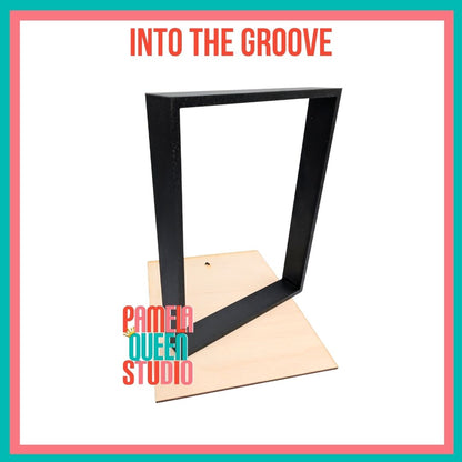 Into the Groove Rectangle Frame - Black 7x9