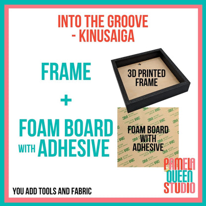 Square Frame Into the Groove Kinusaiga  - Light Brown "Oak"