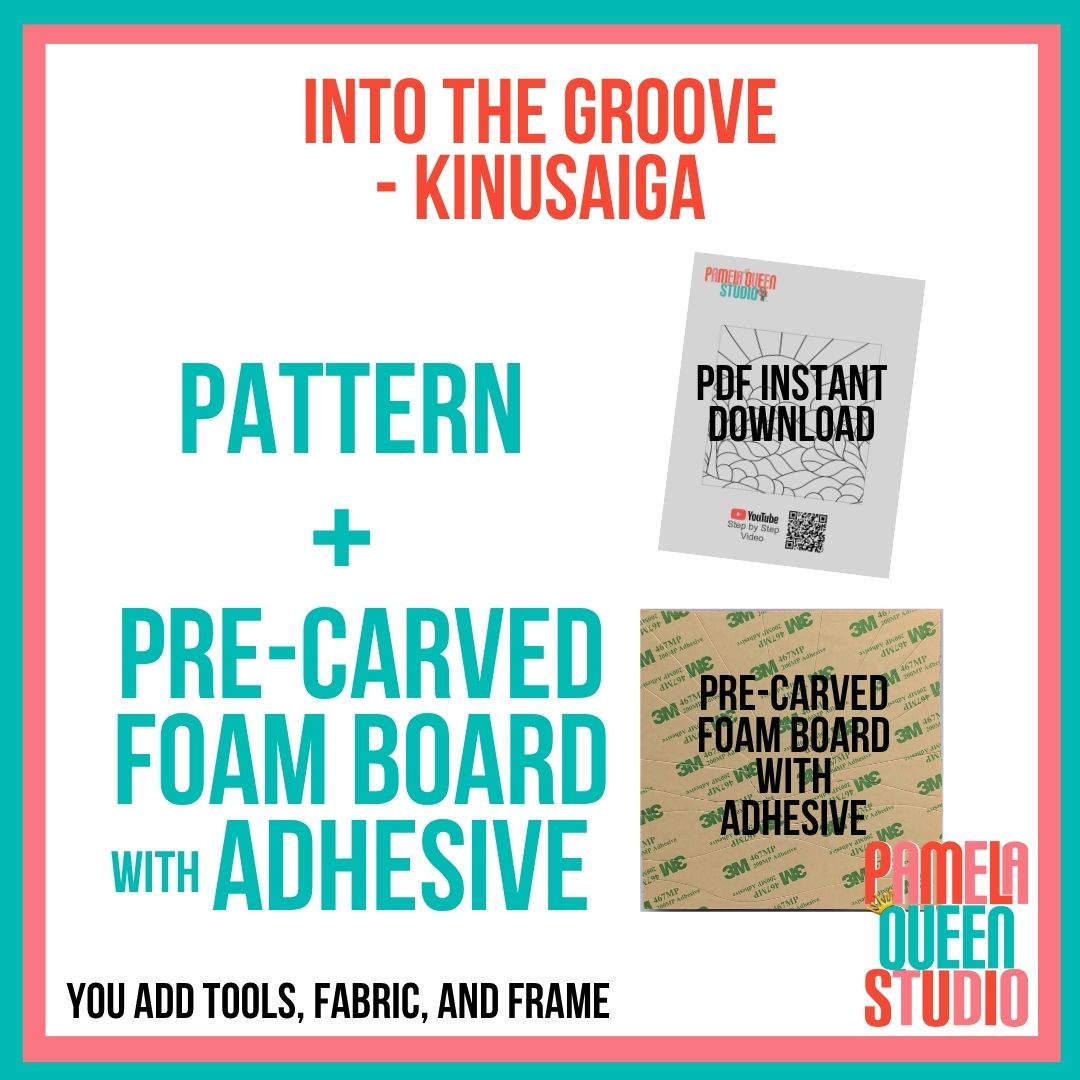 Santa Face Into the Groove Kinusaiga 6x6 Square