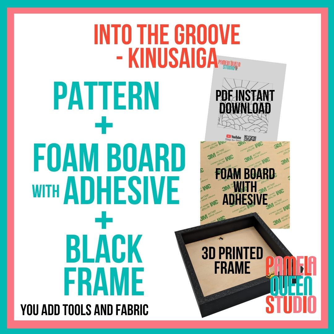 Santa Face Into the Groove Kinusaiga 6x6 Square