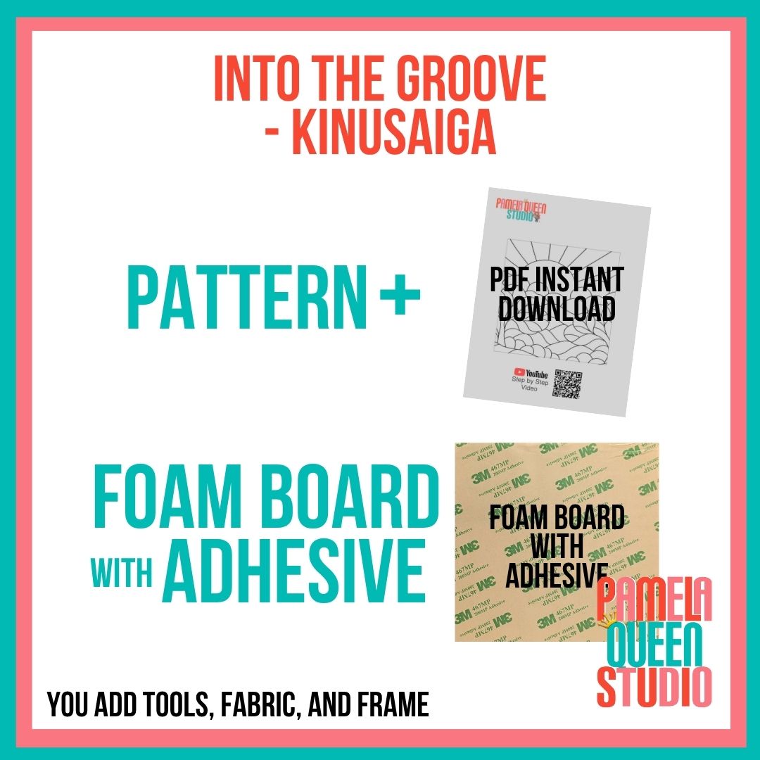 Santa Face Into the Groove Kinusaiga 6x6 Square