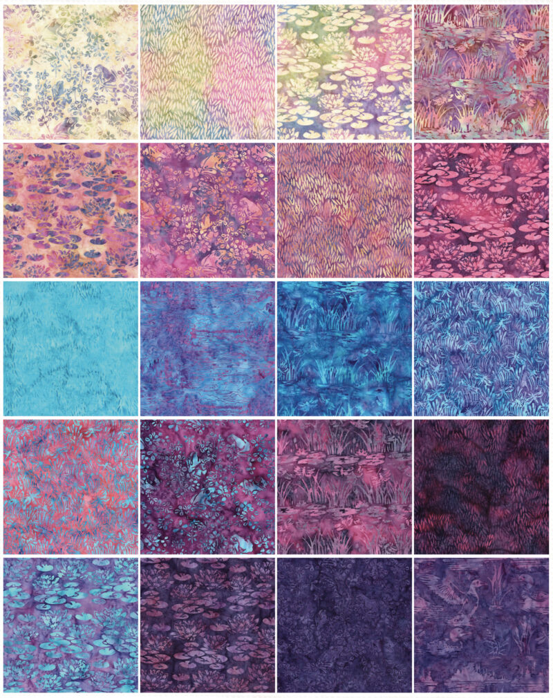Lily Pad Lane 10" Stack Layer Cake Pre-Cut Fabric by Island Batik