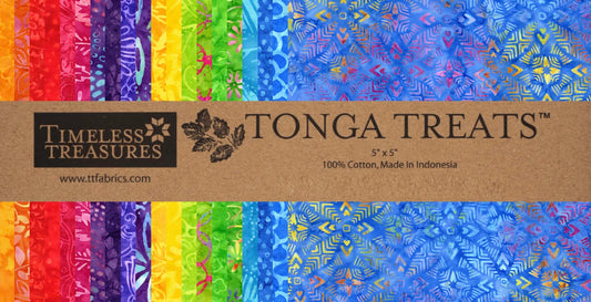 Happy Tonga Treats 5" Stack Charm Pack Pre-Cut Fabric by Timeless Treasures