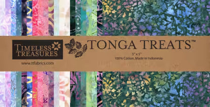 Mayfair Tonga Treats 5" Stack Charm Pack Pre-Cut Fabric by Timeless Treasures