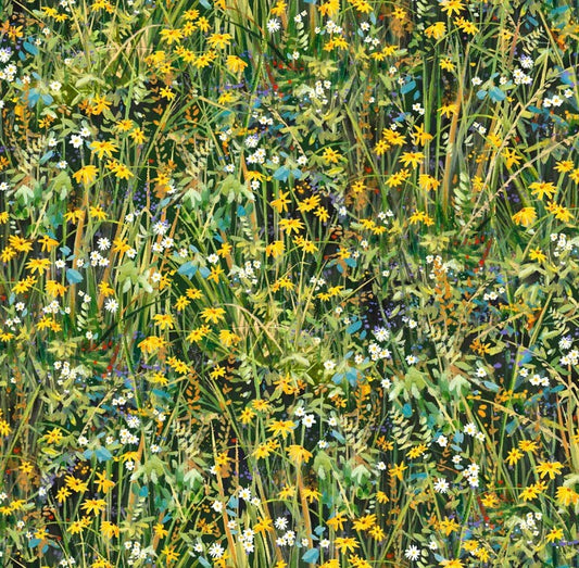Meadow Perch Field of Wildflowers by P&B Textiles