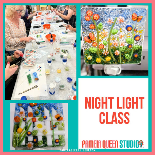 October 22nd Night Light Fused Glass Class