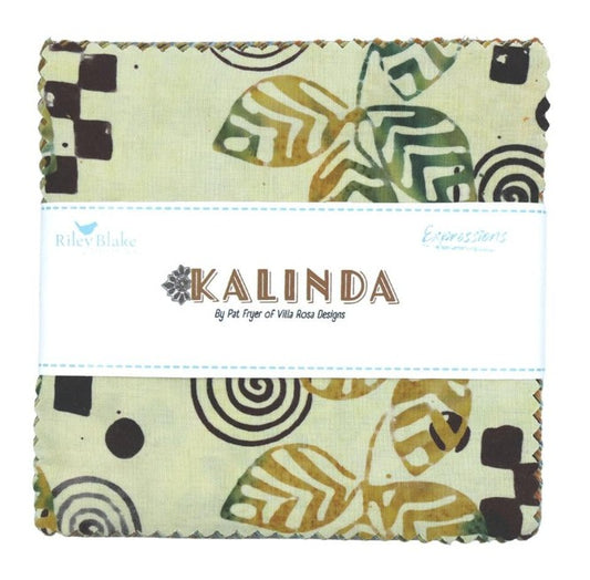 Kalinda 5" Stack Charm Pack Pre-Cut Fabric by Riley Blake Designs