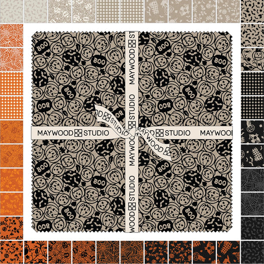 Pumpkin Grove 5" Stack Charm Pack Pre-Cut Fabric by Maywood Studio
