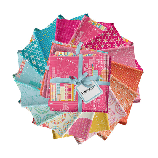 Cityscape Fat Quarter Bundle Pre-Cut Fabric by Benartex