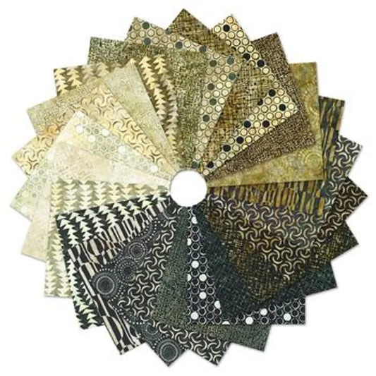 Concerto 5" Stack Charm Pack Pre-Cut Fabric by Robert Kaufman Artisan Batiks
