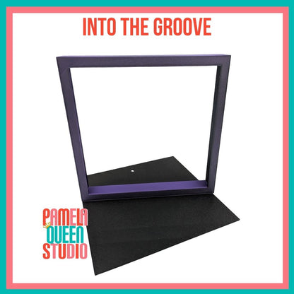 Square Frame Into the Groove Kinusaiga  - Dark Purple/Black