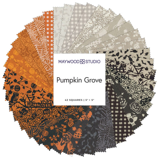 Pumpkin Grove 5" Stack Charm Pack Pre-Cut Fabric by Maywood Studio