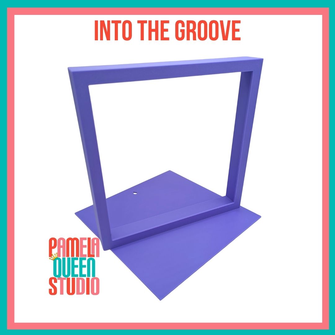 Square Frame Into the Groove Kinusaiga  - Purple
